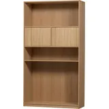Woood Modulschrank Modulair Eiche, modern mit Push-to-open natur 199x110 cm, FSC-zertifiziert