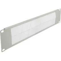 DeLock 66536 19 Zoll Netzwerkschrank-Bürstenleiste 2 HE Grau