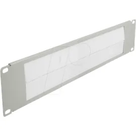 DeLock 66536 19 Zoll Netzwerkschrank-Bürstenleiste 2 HE Grau