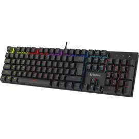 Sandberg Tastatur mit Hintergrundbeleuchtung DE