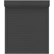 vidaXL Rollladen 100 x 130 cm Aluminium und Polyurethan Grau