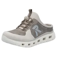 Rieker sport Clog, Schlupfschuh, Sabot, Sneaker mit aufgesetztem Schnellverschluss,