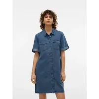 Vero Moda Jeanskleid Kurzes Kleid Blau M