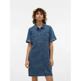 Vero Moda Jeanskleid Kurzes Kleid Blau M