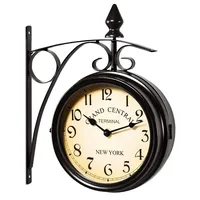 monzana Vintage Bahnhofsuhr 60,00 Quarz schwarz