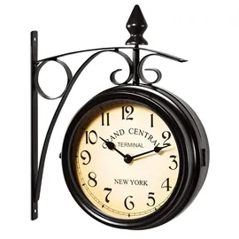 monzana Vintage Bahnhofsuhr 60,00 Quarz schwarz
