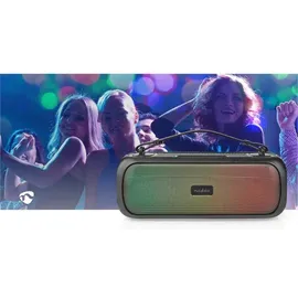 Nedis RGB Bluetooth Party Boombox schwarz