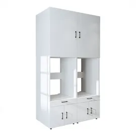 roomart S3 Waschmaschinenschrank 134 cm Weiß