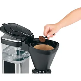 BEEM Direct Brew Glas schwarz/silber