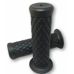 Aangepaste Diamond Style Grips 1 inch zwart paar, zwart