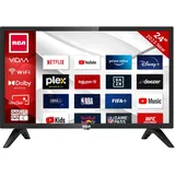 RCA iRV24H3 Fernseher 24 Zoll (60 cm) 720p, Smart TV mit Netflix, Prime Video, Rakuten TV, DAZN, Disney+, YouTube, UVM, WiFi, Triple-Tuner DVB-T2 / S2 / C