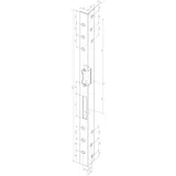 ASSA ABLOY Sicherh.-Winkelschließbl.312 L.500mm S.3mm STA geschliffen verz.DIN R Assa ABLOY