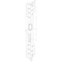 ASSA ABLOY Sicherh.-Winkelschließbl.312 L.500mm S.3mm STA geschliffen verz.DIN R Assa ABLOY