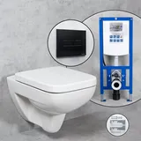 Geberit Renova Plan Wand-WC & Tellkamp WC-Sitz mit neeos Vorwandelement,, 202170000+16601BM#SET,