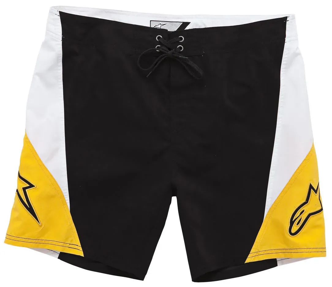 Alpinestars Arrival Trunks Board-Shorts, zwart-geel, 29 Voorman