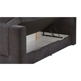 SUN GARDEN Boxspringbett 180 x 200 cm H3 Grau
