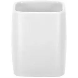 Kleine Wolke Zahnbürstenhalter Cubic Weiß Keramik 5066100852