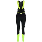 Gore Wear Damen Thermo Fahrrad-Trägerhose Ability, Mit Sitzpolster, GORE-TEX INFINIUM, 42, Schwarz/Neon-Gelb