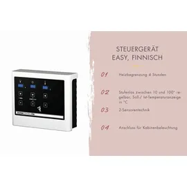 Karibu Saunahaus Hytti 6 naturbelassen Energiesparende Saunatür 9 kW Ofen inkl. Steuergerät inkl. 8-teiligem gratis Zubehörpaket (Gesamtwert 191,92€)