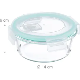 Relaxdays Glasbehälter 400 ml 6 St.