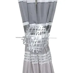 Raffhalter HOME WOHNIDEEN "CRAZY" Gr. 1, silber (silberfarben), Ø:12cm, Metall, Raffhalter
