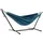 Vivere Doppel Baumwolle Hängematte mit Hängemattengestell 250 cm, Blue Lagoon