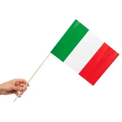 10 Papier Fahnen Italien 20 x 30 cm