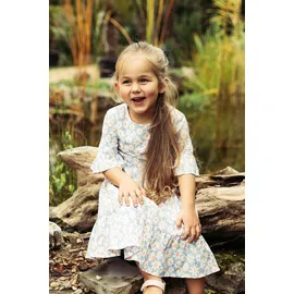 danamade Druckkleid Mädchen Blau/Orange 146