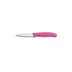 Victorinox Gemüsemesser 10 cm | Präzises Küchenmesser mit Wellenschliff Pink