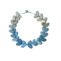 COLLEZIONE ALESSANDRO Kurze Kette mit Anhänger Anke " in blau | Gr.: onesize