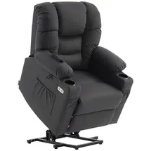 MCombo elektrische Aufstehhilfe Relaxsessel 7550, mit 3 Motoren getrennt verstellbar, Liegeposition bis 170°, verlängerte Fußstütze, usb, für