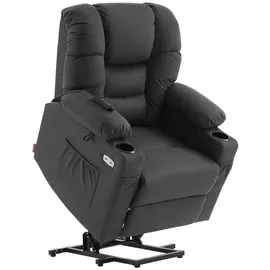 MCombo elektrische Aufstehhilfe Relaxsessel 7550, mit 3 Motoren getrennt verstellbar, Liegeposition bis 170°, verlängerte Fußstütze, usb, für