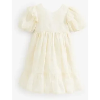 LAURA ASHLEY Partykleid Laura Ashley Brautjungfernkleid mit Stickdetail (1-tlg) beige 128 (8 J.)