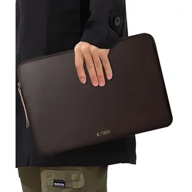 TECH-PROTECT Fleece-Laptoptasche 15-16“ - Braun