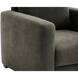 bobb Relaxsessel Lisa de Luxe Mikrofaser 85 x 90 x 93 cm Grau