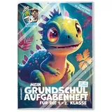 häfft® verlag Hausaufgabenheft 1. und 2. Klasse Kleiner Dino liniert DIN A5 ohne Rand, 96 Blatt, 1 St.