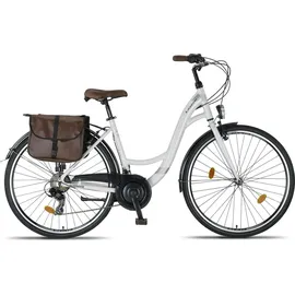 licorne bike gmbh Stella Plus 28 Zoll RH 48 cm Unisex Weiß