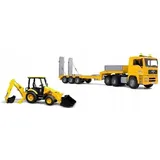 Bruder 1:16 - MAN TGA Tieflader mit JCB MIDI Baggerlader 1:16
