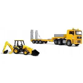 Bruder 1:16 - MAN TGA Tieflader mit JCB MIDI Baggerlader 1:16