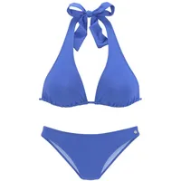LASCANA Triangel-Bikini Damen Blau 40 Cup A/B