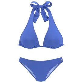 LASCANA Triangel-Bikini Damen Blau 40 Cup A/B