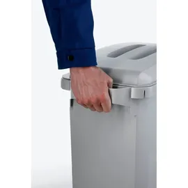 Durable Durabin 60 l grau mit schwarzem Deckel