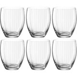 LEONARDO Poesia Trinkglas 6er Set, spülmaschinengeeignete Wasser-Gläser, Trink-Becher aus Glas, Saft-Gläser, Getränke-Set, 380 ml,