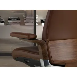 ac angel cerda Drehstuhl Kunstleder Braun