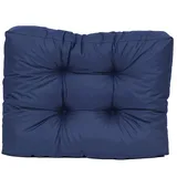 TexDeko TexDeko® Garden halbes Palettenkissen 60x80x18cm wasserabweisend UV - beständig Premium Sitzkissen gesteppt Palettenauflage für Europaletten Palettenmöbel Palettenpolster (Blau)