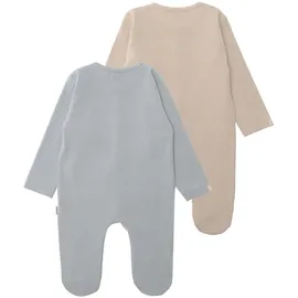 LILIPUT Overall LILIPUT, Mädchen, Gr. 56, EURO-Größen, blau (beige, blau), 95% Baumwolle, 5% Polyester, Rundhals, Overalls Overall, mit praktischen Druckknöpfen