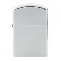 Max Fuchs MFH Benzin Sturmfeuerzeug Chrom poliert, unbefüllt