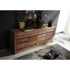 MASSIVMOEBEL24.DE MONTREUX 202 x 80 x 43 cm braun