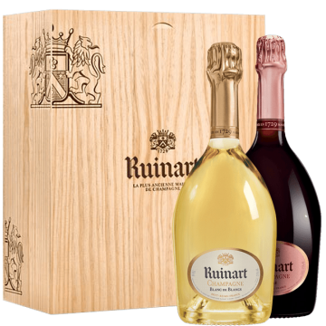 Duo Champagner Ruinart Rosé et Ruinart Blanc de Blancs  - Champagner Geschenkset