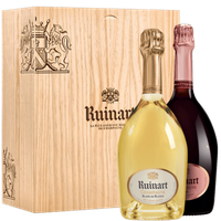 Duo Champagner Ruinart Rosé et Ruinart Blanc de Blancs  - Champagner Geschenkset